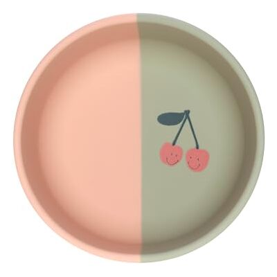 LÄSSIG Baby Silikon Kinderschüssel/Silicone Bowl Happy Fruits Cherry LÄSSIG Baby Silikon Kinderschüssel/Silicone Bowl Happy Fruits Cherry