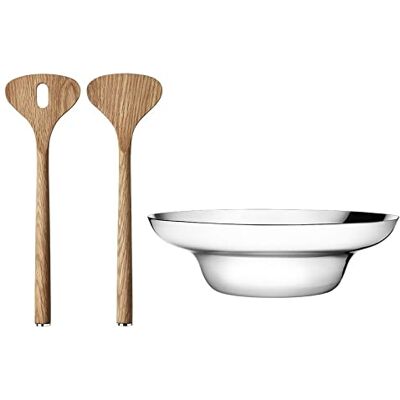 Jensen Alf Ss Salad Bowl & Servers Jensen Alf Ss Salad Bowl & Servers
