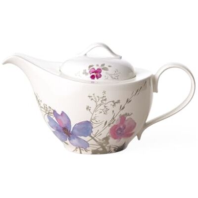 Villeroy & Boch Villeroy und Boch Mariefleur Gris Basic Teekanne, stilvolle Kanne mit filigranem Blumendekor aus Premium Porzellan, spülmaschinenfest, 1.2 L Villeroy & Boch Villeroy und Boch Mariefleur Gris Basic Teekanne, stilvolle Kanne mit filigranem Blumendekor aus Premium Porzellan, spülmaschinenfest, 1.2 L