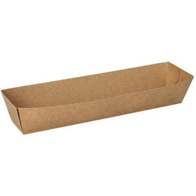 PAPSTAR 50 Snacktrays, Pappe pure 3 cm x 3,3 cm x 18,5 cm braun PAPSTAR 50 Snacktrays, Pappe pure 3 cm x 3,3 cm x 18,5 cm braun