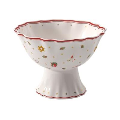 Villeroy & Boch Toy's Delight Dessertschale auf Fuß 15 cm Rot und Weiß, Mikrowellensicher, Weihnachtsgeschirr, Schüssel für Dessert, Snacks oder Dips, Schale Xmas, Weihnachten, Premium Porzellan Villeroy & Boch Toy's Delight Dessertschale auf Fuß 15 cm Rot und Weiß, Mikrowellensicher, Weihnachtsgeschirr, Schüssel für Dessert, Snacks oder Dips, Schale Xmas, Weihnachten, Premium Porzellan