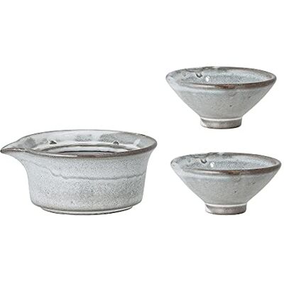 Bloomingville Soya Spender mit 2 Schälchen Masami, naturfarben, Keramik Bloomingville Soya Spender mit 2 Schälchen Masami, naturfarben, Keramik