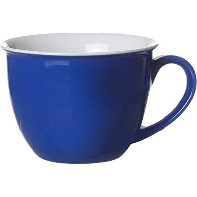 Ritzenhoff & Breker Doppio Jumbotasse, Jumbo Obere, Milchkaffee Obertasse, Ober Tasse, Geschirr, Porzellan, Indigo Blau, 350 ml, 63813, 1 Stück Ritzenhoff & Breker Doppio Jumbotasse, Jumbo Obere, Milchkaffee Obertasse, Ober Tasse, Geschirr, Porzellan, Indigo Blau, 350 ml, 63813, 1 Stück