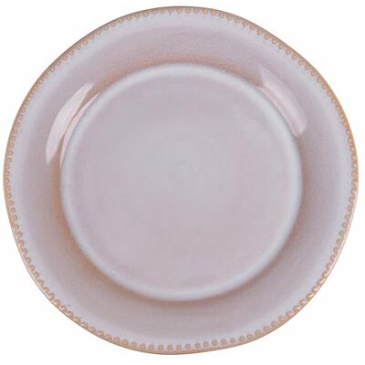 Tivoli The Market Speiseteller aus Steinzeug, beige mit verziertem Rand, 6 Stück Tivoli The Market Speiseteller aus Steinzeug, beige mit verziertem Rand, 6 Stück