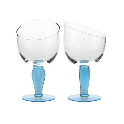 CRISTALICA Eiscremeglas Eisbecher 2er-Set blau Vienna Gelato 330ml CRISTALICA Eiscremeglas Eisbecher 2er-Set blau Vienna Gelato 330ml