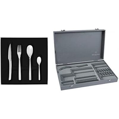 DEGRENNE 223498 Paket Schatulle, Rot, 50 Stück, Monoblock, Sägeblatt, Edelstahl, Silber, 57, 00 x 37, 00 x 9, 00 cm DEGRENNE 223498 Paket Schatulle, Rot, 50 Stück, Monoblock, Sägeblatt, Edelstahl, Silber, 57, 00 x 37, 00 x 9, 00 cm