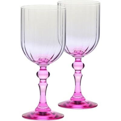 Krosno Weingläser 2er Set, 300 ml, Rosa, Bubble Celebration Moments Gläser Set, Bleifreies Kristall Weinglas für Wein, Cocktails, Spritz-Getränke und Tischdekoration, Spülmaschinenfest Krosno Weingläser 2er Set, 300 ml, Rosa, Bubble Celebration Moments Gläser Set, Bleifreies Kristall Weinglas für Wein, Cocktails, Spritz-Getränke und Tischdekoration, Spülmaschinenfest