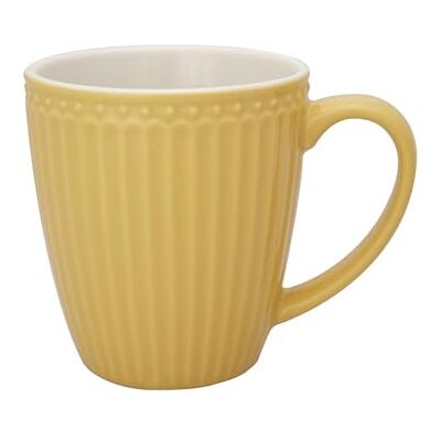 GreenGate Tasse, Kaffeetasse, Mug Alice Honey Mustard Porzellan 320 ml GreenGate Tasse, Kaffeetasse, Mug Alice Honey Mustard Porzellan 320 ml