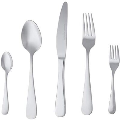 Amazon Essbesteck-Set mit Abgerundeter Rand, Edelstahl, 20-teiliges Set, für 4 Personen, Silber Amazon Essbesteck-Set mit Abgerundeter Rand, Edelstahl, 20-teiliges Set, für 4 Personen, Silber