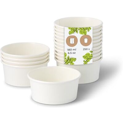 BIOZOYG Eisbecher Pappe 250 Stück 100 ml Weiß Dessertbecher Beschichtet Einweg Snackbecher Eisbecher Waffelbecher Dessert Einwegbecher Eiscreme Frozen Joghurt Obst Eisdiele BIOZOYG Eisbecher Pappe 250 Stück 100 ml Weiß Dessertbecher Beschichtet Einweg Snackbecher Eisbecher Waffelbecher Dessert Einwegbecher Eiscreme Frozen Joghurt Obst Eisdiele