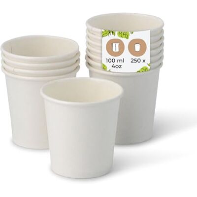 BIOZOYG 250 Stück Kaffeebecher Pappbecher 100ml / 4 oz Ø 62 mm weiß Einwegbecher plastikfrei Becher aus nachhaltiger Forstwirtschaft Kaffeebecher Einweg BIOZOYG 250 Stück Kaffeebecher Pappbecher 100ml / 4 oz Ø 62 mm weiß Einwegbecher plastikfrei Becher aus nachhaltiger Forstwirtschaft Kaffeebecher Einweg