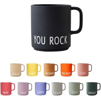 Design Letters Kaffeebecher Porzellan Schwarz YOU ROCK Dekorativ Kaffeetasse Personalisierte Geschenke, Hochzeitsgeschenk Schöne Tassen Tasse mit spruch Tasse Lieblingsmensch 250 Ml Design Letters Kaffeebecher Porzellan Schwarz YOU ROCK Dekorativ Kaffeetasse Personalisierte Geschenke, Hochzeitsgeschenk Schöne Tassen Tasse mit spruch Tasse Lieblingsmensch 250 Ml
