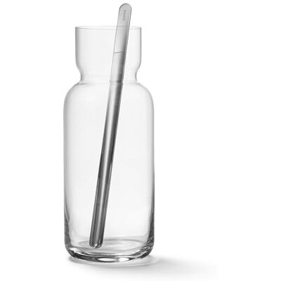 aarke Nesting Carafe, Kristallglaskaraffe (1,1 Liter) + Edelstahl-Barlöffel aarke Nesting Carafe, Kristallglaskaraffe (1,1 Liter) + Edelstahl-Barlöffel