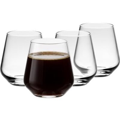 Krosno Gläser für Kaffee, Espresso und doppelten Espresso 4er-Set 110 ml, Kollektion Coffee Moments – Bleifreies Kristallglas – Minimalistische Gläser für Cappuccino und Latte, spülmaschinenfest Krosno Gläser für Kaffee, Espresso und doppelten Espresso 4er-Set 110 ml, Kollektion Coffee Moments – Bleifreies Kristallglas – Minimalistische Gläser für Cappuccino und Latte, spülmaschinenfest