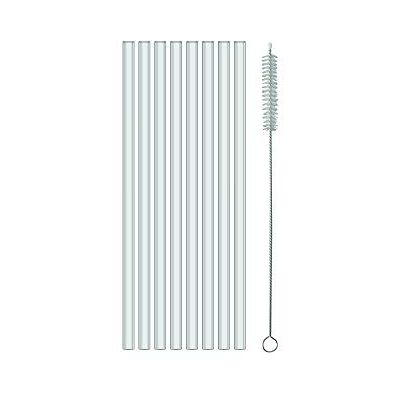 Koziol Trinkhalm-Set Cheers 8-teilig mit Reinigungsbürste aus Kunststoff in der Farbe Transparent, Länge: 20cm, 4021535 Koziol Trinkhalm-Set Cheers 8-teilig mit Reinigungsbürste aus Kunststoff in der Farbe Transparent, Länge: 20cm, 4021535