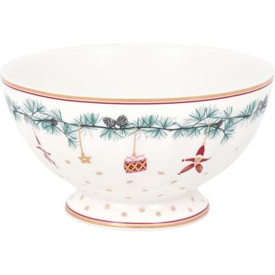 GreenGate French Bowl XLarge Juana White GreenGate French Bowl XLarge Juana White