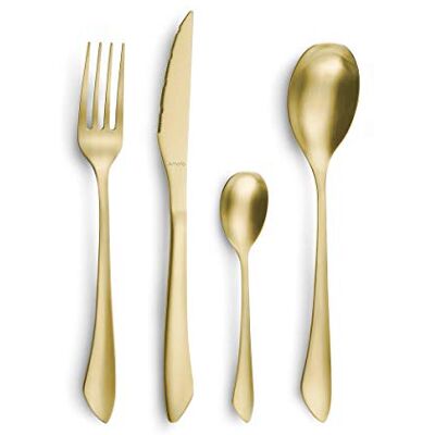 Amefa Besteck INSTINCT, Tafelbesteck für 4-Personen, champagner, 16-teilig Amefa Besteck INSTINCT, Tafelbesteck für 4-Personen, champagner, 16-teilig
