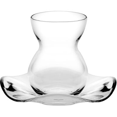 Pasabahce Teegläser Set Cay Bardagi 6x Teeglas + 6x Untertasse Pasabahce Teegläser Set Cay Bardagi 6x Teeglas + 6x Untertasse