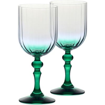 Krosno Weingläser 2er Set, 300 ml, Grün, Bubble Celebration Moments Gläser Set, Bleifreies Kristall Weinglas für leichte Weine, Aperitifs, Saftschorlen und gesellige Abende, Spülmaschinenfest Krosno Weingläser 2er Set, 300 ml, Grün, Bubble Celebration Moments Gläser Set, Bleifreies Kristall Weinglas für leichte Weine, Aperitifs, Saftschorlen und gesellige Abende, Spülmaschinenfest