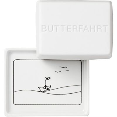 Räder Butterdose 1/4 Butterfahrt 11x9,5x5,4cm Räder Butterdose 1/4 Butterfahrt 11x9,5x5,4cm