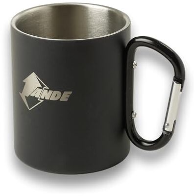 Ande , Camping Tasse aus Edelstahl, Unisex, Erwachsene, Schwarz, Einheitsgröße Ande , Camping Tasse aus Edelstahl, Unisex, Erwachsene, Schwarz, Einheitsgröße