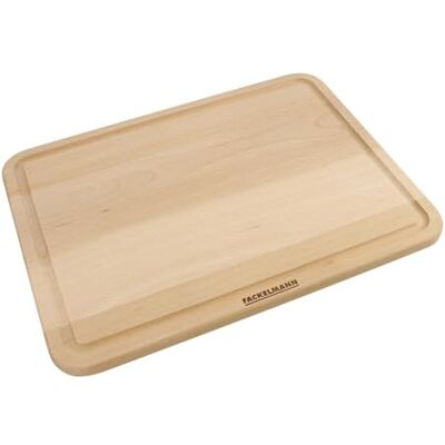FACKELMANN Buchenholz Schneidbrett 30 x 23 cm – Robust & Nachhaltig, Ideal für die Küchenarbeit, praktische Saftrille, Reinigung per Hand FACKELMANN Buchenholz Schneidbrett 30 x 23 cm – Robust & Nachhaltig, Ideal für die Küchenarbeit, praktische Saftrille, Reinigung per Hand