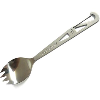 Lifeventure Titanium Forkspoon Spork – Ultraleichtes Campingbesteck, ideal für Camping oder Reisen Lifeventure Titanium Forkspoon Spork – Ultraleichtes Campingbesteck, ideal für Camping oder Reisen