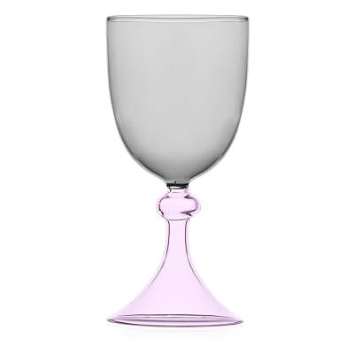 Ichendorf Milano Glas Smoke und Rose, Kollektion Themse, 30 cl, Borosilikatglas, handgefertigt Ichendorf Milano Glas Smoke und Rose, Kollektion Themse, 30 cl, Borosilikatglas, handgefertigt