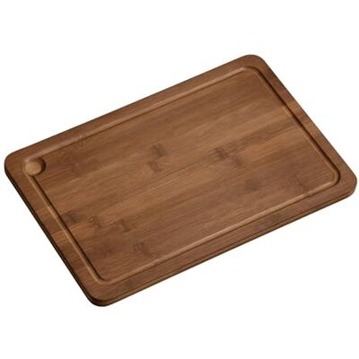 Kesper 59391 Schneidebrett mit Saftrille aus dunklem Bambus Maße 38 x 25 x 1,6 cm, Dunkelbraun Kesper 59391 Schneidebrett mit Saftrille aus dunklem Bambus Maße 38 x 25 x 1,6 cm, Dunkelbraun