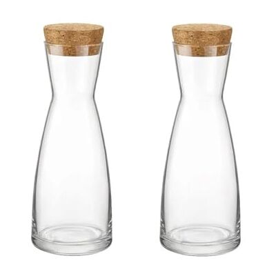 Bormioli Rocco 5178205 Occa Ypsilon aus Glas, transparent, mit Korkverschluss, 0,5 l, Glas Bormioli Rocco 5178205 Occa Ypsilon aus Glas, transparent, mit Korkverschluss, 0,5 l, Glas