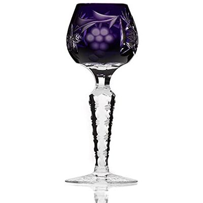 CRISTALICA Likörglas Likörkelch Römer Schnapsglas Larghetto Violett 30ml Kristall CRISTALICA Likörglas Likörkelch Römer Schnapsglas Larghetto Violett 30ml Kristall