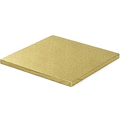Decora 0931720 QUADRATISCHE TORTENPLATTE Gold cm 45X1,2 H Decora 0931720 QUADRATISCHE TORTENPLATTE Gold cm 45X1,2 H