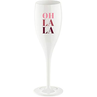 Koziol Glas mit Spruch CHEERS No. 1, bruchsicheres und stoßfestes Sektglas, aus thermoplastischem Material, isoliert 4x besser als Glas, 100 ml, 1 Stück Koziol Glas mit Spruch CHEERS No. 1, bruchsicheres und stoßfestes Sektglas, aus thermoplastischem Material, isoliert 4x besser als Glas, 100 ml, 1 Stück