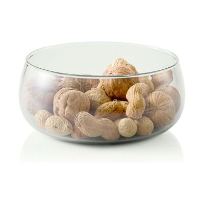 AdHoc Yuna Dessertgläser 660 ml, mundgeblasenes Glas, Skandinavisches Design, hitzebeständig, kleine Schälchen für Obst und Nüsse, dekorativ nachtisch Gläser set, transparente/grau AdHoc Yuna Dessertgläser 660 ml, mundgeblasenes Glas, Skandinavisches Design, hitzebeständig, kleine Schälchen für Obst und Nüsse, dekorativ nachtisch Gläser set, transparente/grau