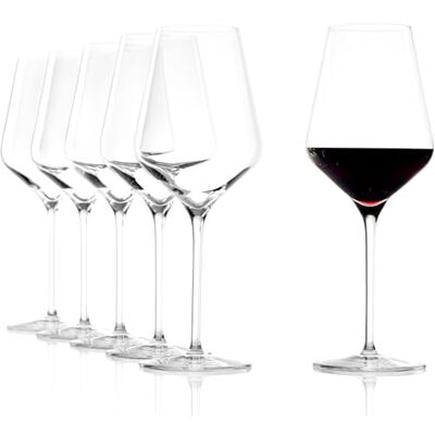 Stölzle Lausitz Rotweingläser Quatrophil 6er-Set 570ml – Hochwertige Weingläser ideal für Rotwein – Eleganter Rotweinkelch aus Kristallglas für maximale Aromaentfaltung – Spülmaschinen- & Stoßfest Stölzle Lausitz Rotweingläser Quatrophil 6er-Set 570ml – Hochwertige Weingläser ideal für Rotwein – Eleganter Rotweinkelch aus Kristallglas für maximale Aromaentfaltung – Spülmaschinen- & Stoßfest