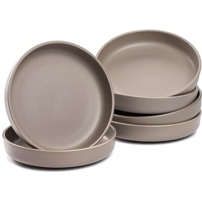LEONARDO HOME Speiseteller ROMA 6er Set • Ø 19,7 cm • Mikrowellen- & Spülmaschinengeeignet • stapelbar • Keramik Geschirr für 6 Personen • Steingut-Teller, leicht matte Oberfläche • taupe • 027923 LEONARDO HOME Speiseteller ROMA 6er Set • Ø 19,7 cm • Mikrowellen- & Spülmaschinengeeignet • stapelbar • Keramik Geschirr für 6 Personen • Steingut-Teller, leicht matte Oberfläche • taupe • 027923