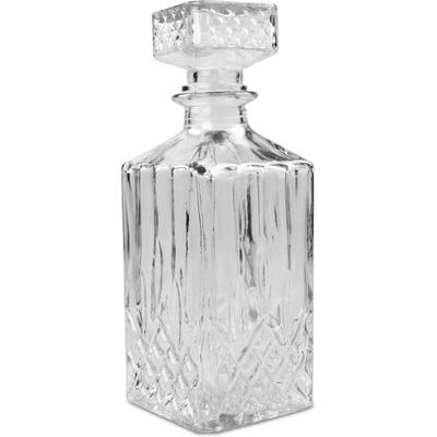 alpina Klassische Glaskaraffe für Whisky, Cognac, Likör Whiskykaraffe Whiskyflasche ca. 800 ml alpina Klassische Glaskaraffe für Whisky, Cognac, Likör Whiskykaraffe Whiskyflasche ca. 800 ml