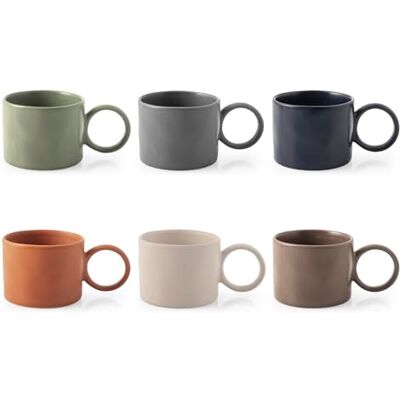 H&H set 6 mug nora colori assortiti cc 300 H&H set 6 mug nora colori assortiti cc 300