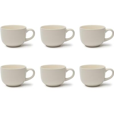 Excelsa Weiß Jumbo Tassen-Set - Keramik 52cl - Modernes Design Excelsa Weiß Jumbo Tassen-Set - Keramik 52cl - Modernes Design