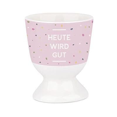 Grafik-Werkstatt Grafik Werkstatt Eierbecher mit Echtgold Porzellan Becher Heute wird gut Grafik-Werkstatt Grafik Werkstatt Eierbecher mit Echtgold Porzellan Becher Heute wird gut