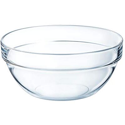 Arcoroc ARC 10003 Empilable Schale, Stapelschale, Schüssel, 14cm, 570ml, Glas, transparent, 6 Stück Arcoroc ARC 10003 Empilable Schale, Stapelschale, Schüssel, 14cm, 570ml, Glas, transparent, 6 Stück