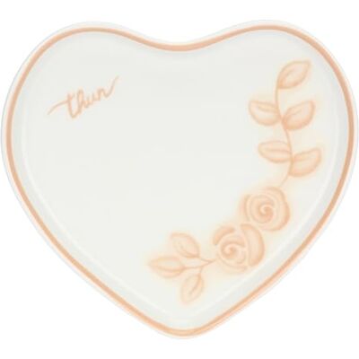 THUN Untertasse in Herzform Porzellan Kollektion Bomboniera 100 ml 14 x 12,6 cm THUN Untertasse in Herzform Porzellan Kollektion Bomboniera 100 ml 14 x 12,6 cm