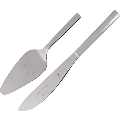 Herz & Heim ® WMF Tortenheber und Tortenmesser zur Hochzeit mit Gravur Liebe Herz & Heim ® WMF Tortenheber und Tortenmesser zur Hochzeit mit Gravur Liebe