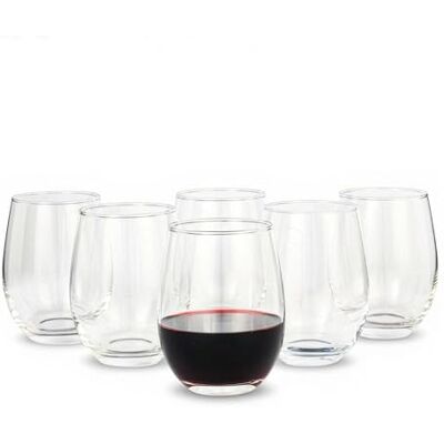 Amazon Stiellose Rotweingläser, 6-Teiliges Set, 532,2ml, Spülmaschinenfest Amazon Stiellose Rotweingläser, 6-Teiliges Set, 532,2ml, Spülmaschinenfest