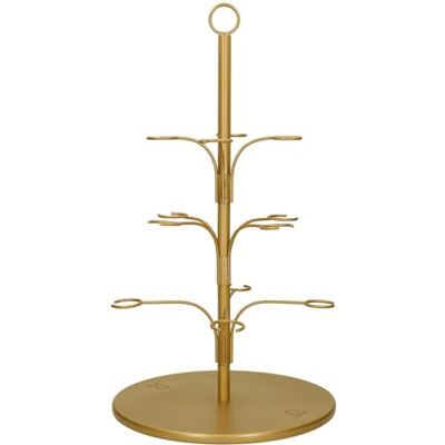 Artesa Artesà Servierbaum für Cocktails und Knabbereien aus Edelstahl, 34 x 34 x 54 cm, in Geschenkverpackung, Shwarz, Gold Artesa Artesà Servierbaum für Cocktails und Knabbereien aus Edelstahl, 34 x 34 x 54 cm, in Geschenkverpackung, Shwarz, Gold