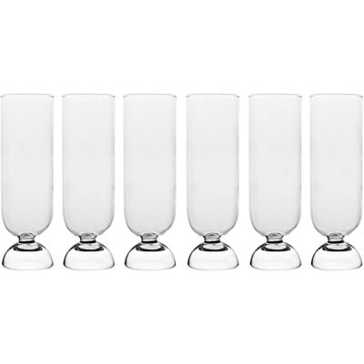 H&H 6 Borosilikat-Glasflöten - Glaswaren H&H 6 Borosilikat-Glasflöten - Glaswaren