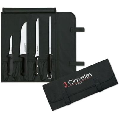 3 Claveles 1702 Etui Schinken mit 3 Messern 3 Claveles 1702 Etui Schinken mit 3 Messern