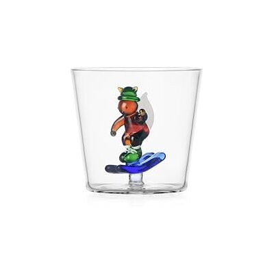 Ichendorf Milano Tumbler Eichhörnchen und Ski, Kollektion Snow Games, 30 cl, Borosilikatglas, handgefertigt Ichendorf Milano Tumbler Eichhörnchen und Ski, Kollektion Snow Games, 30 cl, Borosilikatglas, handgefertigt