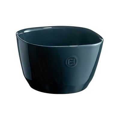 Emile Henry Salatschüssel aus Keramik, hergestellt in Frankreich, klein, 19,1 x 19,1 x 11,4 cm, Ozeanblau Emile Henry Salatschüssel aus Keramik, hergestellt in Frankreich, klein, 19,1 x 19,1 x 11,4 cm, Ozeanblau
