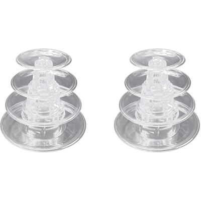 Vueqkueg Macarons Umweltfreundlich Vierstufig Ständer Transparenter Kunststoff, umweltfreundlich und ungiftig, ideal für Macarons Dekorationen. Vueqkueg Macarons Umweltfreundlich Vierstufig Ständer Transparenter Kunststoff, umweltfreundlich und ungiftig, ideal für Macarons Dekorationen.